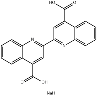2,2'-联喹啉-4,4'-二甲酸二钠 结构式