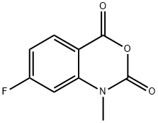 7-氟-1-甲基-1H-苯并[D][1,3]噁嗪-2,4-二酮 结构式