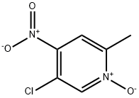 2-甲基-5-氯-4-硝基吡啶氮氧化物 结构式