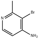 3-溴-2-甲基吡啶-4-胺 结构式