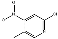 2-氯-4-硝基-5-甲基吡啶 结构式