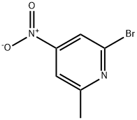 2-溴-6-甲基-4-硝基吡啶 结构式