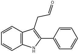 2-苯基-1H-吲哚-3-乙醛 结构式