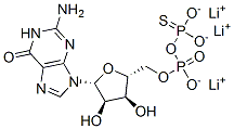 鸟苷-5'-O-(2-硫代三磷酸)三锂盐 结构式