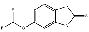 5-二氟甲氧基-2-巯基-1H-苯并咪唑 结构式