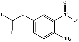 4-二氟甲氧基-2-硝基-苯胺 结构式