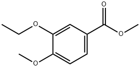 3-乙氧基-4-甲氧基苯甲酸甲酯 结构式