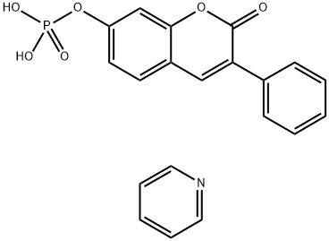 3-PHENYL-7-COUMARINYL PHOSPHATE HEMIPYRIDINE SALT