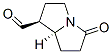 1H-Pyrrolizine-1-carboxaldehyde, hexahydro-5-oxo-, trans- (9CI) 结构式