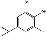 2,6-二溴-4-叔丁基苯酚 结构式