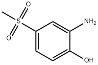 2-氨基-4-甲砜基苯酚 结构式