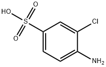 4-氨基-3-氯苯磺酸 结构式
