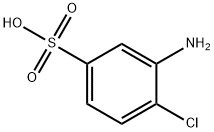 3-氨基-4-氯苯磺酸 结构式