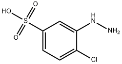 4-chloro-3-hydrazinobenzenesulphonic acid  结构式