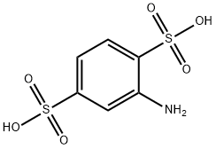 2-氨基-1,4-苯二磺酸 结构式