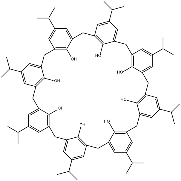对异丙基杯[8]芳烃 结构式