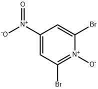 2,6-二溴-4-硝基吡啶氮氧化物 结构式