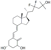 1-25-dihydroxy-23,23-difluorovitamin D3 结构式