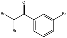 2,2-DIBROMO-1-(3-BROMOPHENYL)ETHANONE 结构式