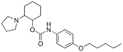 2-(1-pyrrolidinyl)cyclohexyl 4-pentyloxyphenylcarbamate 结构式