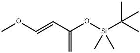 反式-3-(叔丁基二甲基硅氧基)-1-甲氧基-1,3-丁二烯 结构式
