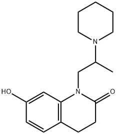 3,4-Dihydro-7-hydroxy-1-(2-piperidinopropyl)carbostyril 结构式