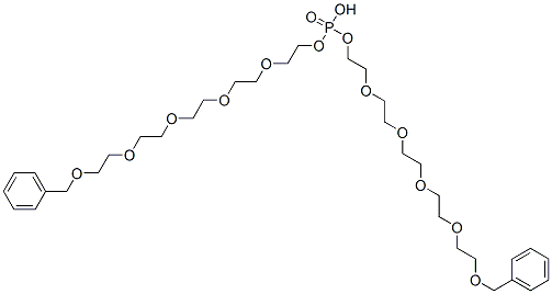 bis[1-phenyl-2,5,8,11,14-pentaoxahexadecan-16-yl] hydrogen phosphate 结构式