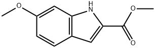 6-甲氧基-1H-吲哚-2-羧酸甲酯 结构式