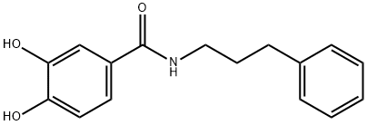 BenzaMide, 3,4-dihydroxy-N-(3-phenylpropyl)- 结构式