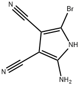 2-氨基-5-溴-1H-吡咯-3,4-二甲腈 结构式