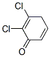 2,5-Cyclohexadien-1-one,  2,3-dichloro- 结构式