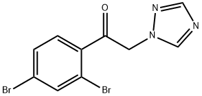 1-(2,4-二溴苯基)-2-(1H-1,2,4-噻唑-1-基)-乙酮 结构式