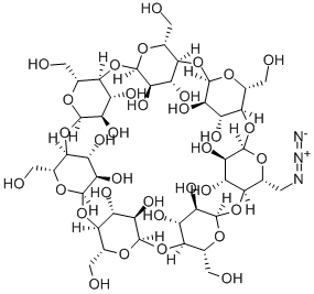 单-6-O-(叠氮基)-Β-环糊精 结构式