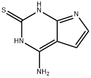 2-巯基-4-氨基-7H-吡咯[2,3-d]嘧啶 结构式