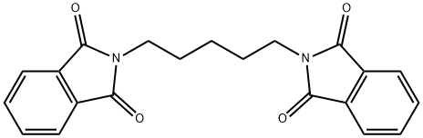 N、 N'-戊烷-1,5-二基-双邻苯二甲酰亚胺 结构式