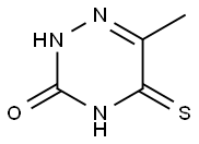 4,5-二氢-6-甲基-5-硫代-1,2,4-三嗪-3(2H)-酮 结构式