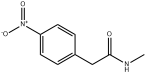 N-甲基-4-硝基苯乙酰胺 结构式