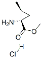 Cyclopropanecarboxylic acid, 1-amino-2-methyl-, methyl ester, hydrochloride, cis- (9CI) 结构式