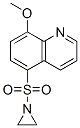 1-[(8-Methoxy-5-quinolinyl)sulfonyl]aziridine 结构式