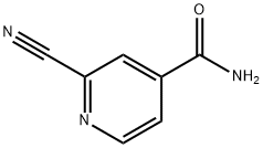 2-氰基-4-吡啶甲酰胺 结构式