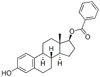 Estra-1,3,5(10)-triene-3,17-diol (17beta)-, 17-benzoate 结构式