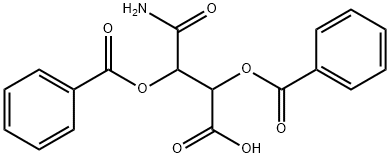 4-氨基-2,3-双(苯甲酰氧基)-4-氧代丁酸 结构式