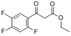 2,4,5-三氟苯甲酰乙酸乙酯 结构式