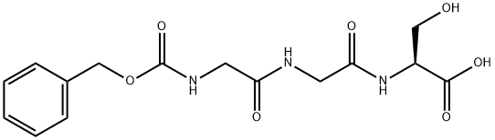 N-[N-[N-[(苯基甲氧基)羰基]甘氨酰]甘氨酰]-L-丝氨酸 结构式