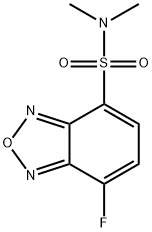 4-(N,N-二甲氨基磺酰)-7-氟-2,1,3-苯并恶二唑[用于高效液相色谱标记] 结构式