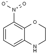 3,4-二氢-8-硝基-2H-1,4-苯并噁嗪 结构式