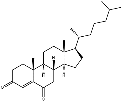 cholest-4-en-3,6-dione 结构式