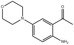 1-(2-氨基-5-N-吗啉基苯基)乙酮 结构式