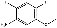 2,4-二氟-5-甲氧基苯胺 结构式