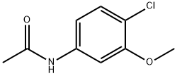 N-(4-CHLORO-3-METHOXYPHENYL)ACETAMIDE 结构式